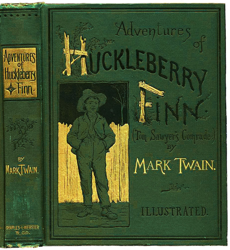 ADVENTURES OF HUCKLEBERRY FINN, by Mark Twain.